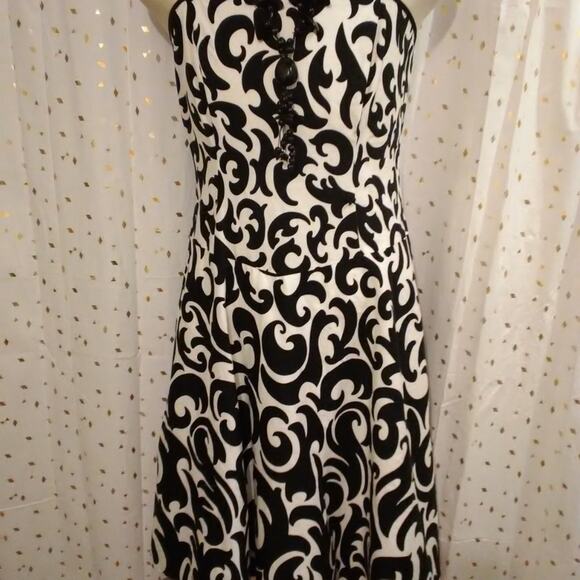 Another Thyme patterned spaghetti dress Sz14 F 04 - Picture 2 of 8